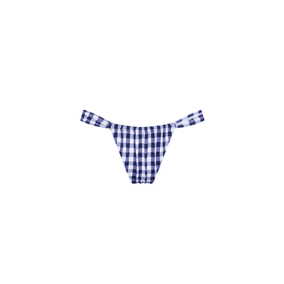 . BIKINI BOTTOM 25 SIDE TIE STRING BOTTOM  VICHY BLU 14