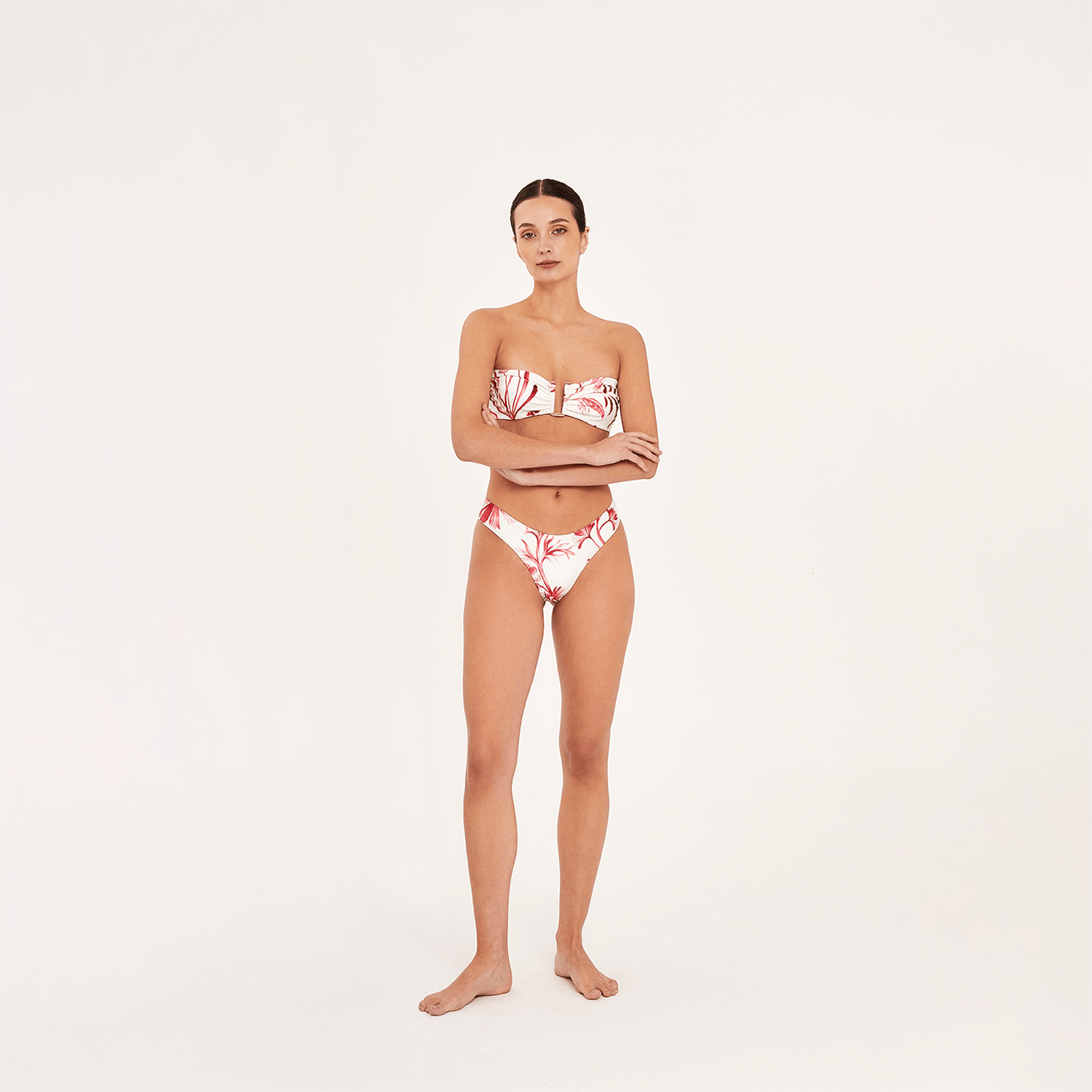 . BIKINI BOTTOM 26 HIGH LEG BOTTOM ROUGE 23