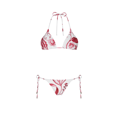 . BIKINI BOTTOM 26 SIDE TIE BOTTOM ROUGE 12