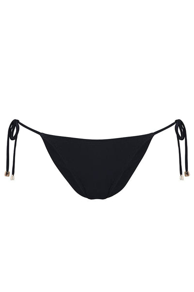 . BIKINI BOTTOM LISO 2023 AGUACLARA SIDE TIE BOTTOM CLASSIC BLACK 12