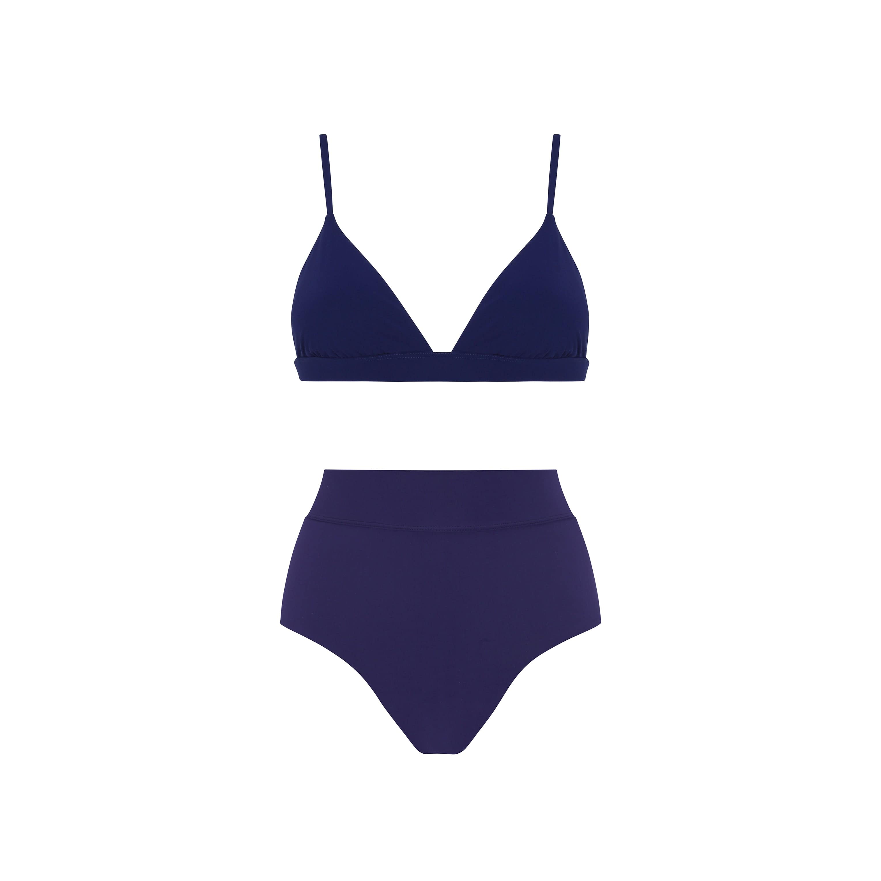 . BIKINI BOTTOM LISO HIGH RISE CLASSIC BOTTOM BLUE 