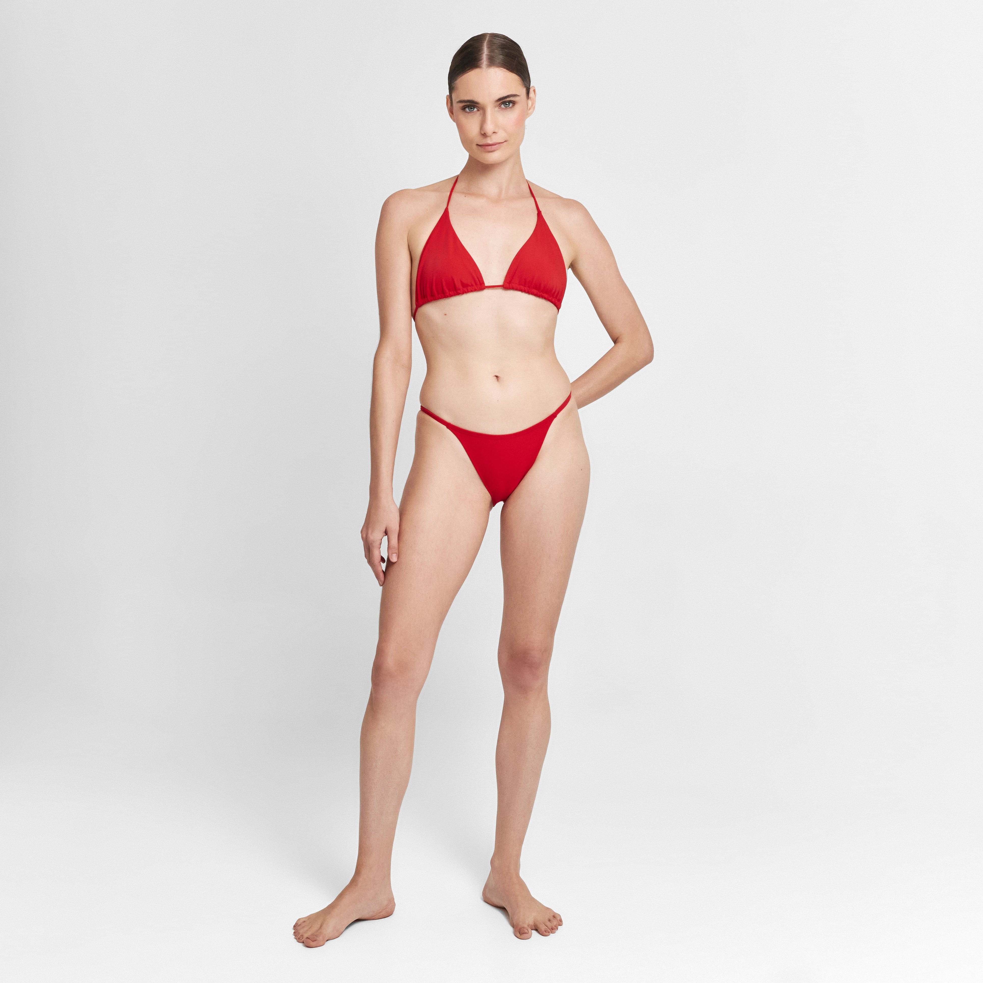 . BIKINI BOTTOM LISO STRING BOTTOM CLASSIC RED 