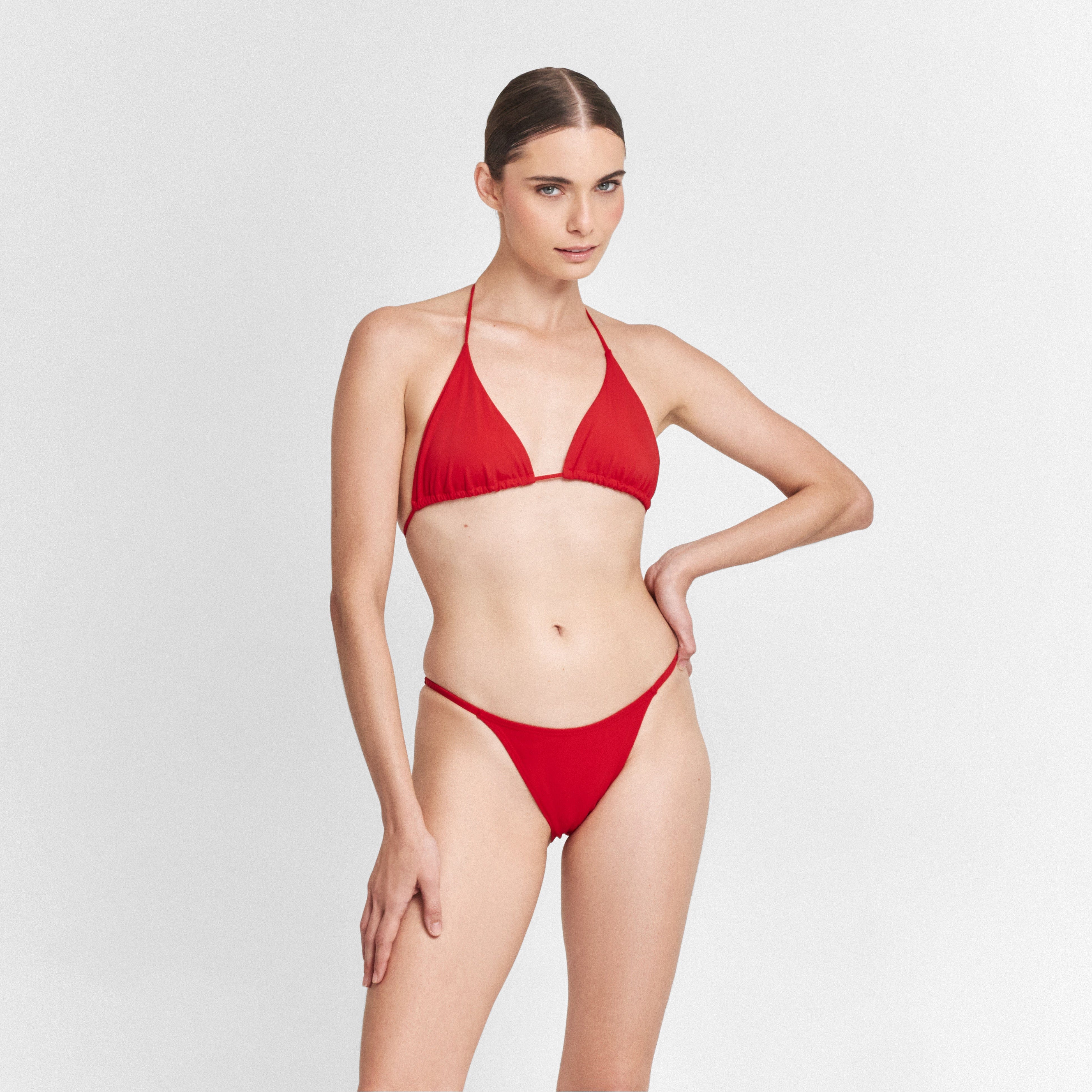 . BIKINI BOTTOM LISO STRING BOTTOM CLASSIC RED 