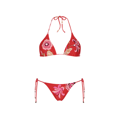 . BIKINI TOP 25 TRIANGLE TOP POMEGRANATE 50