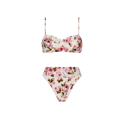 . BIKINI TOP 26 SHORT BUSTIER TOP ROSE 80