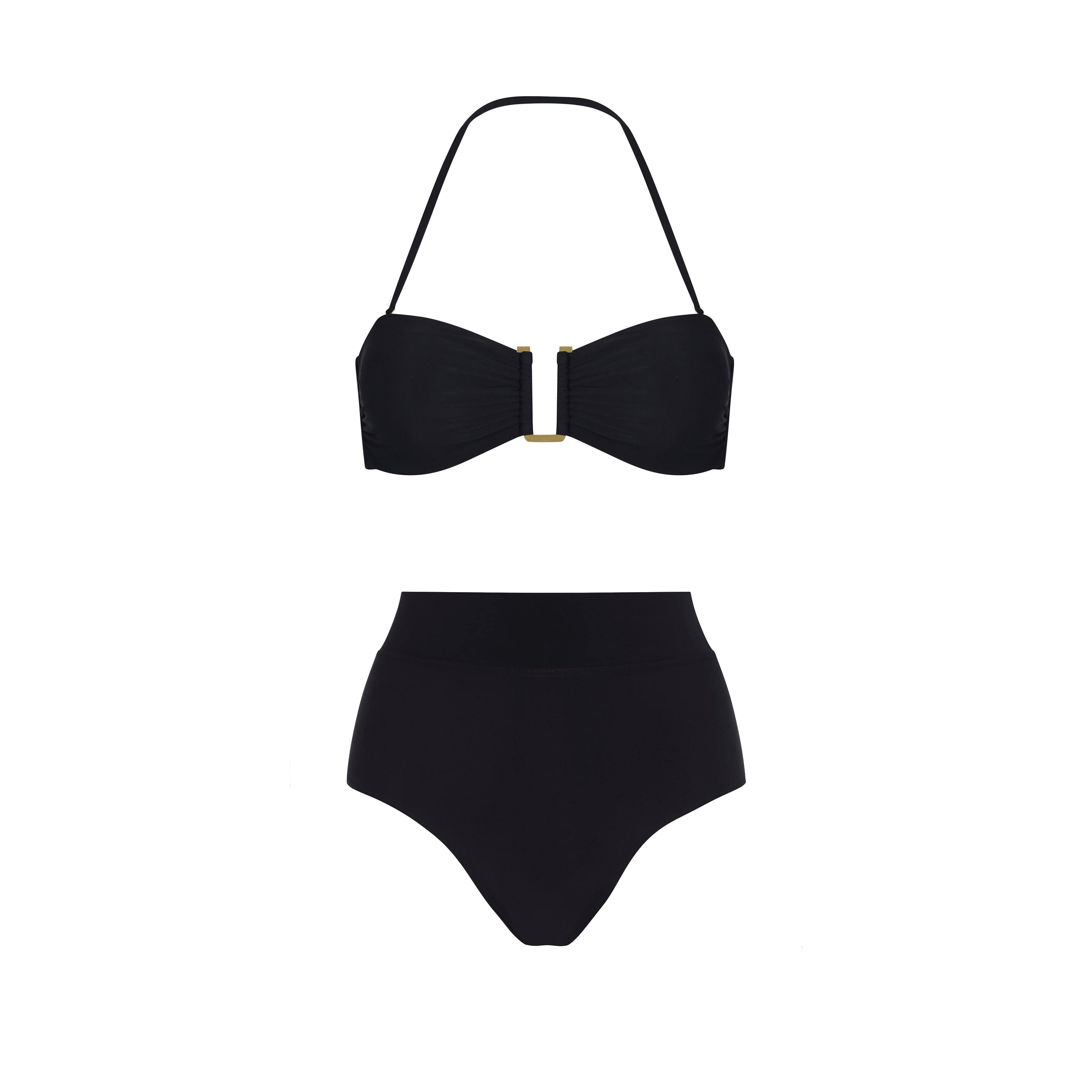 . BIKINI TOP LISO BANDEAU TOP CLASSIC BLACK 