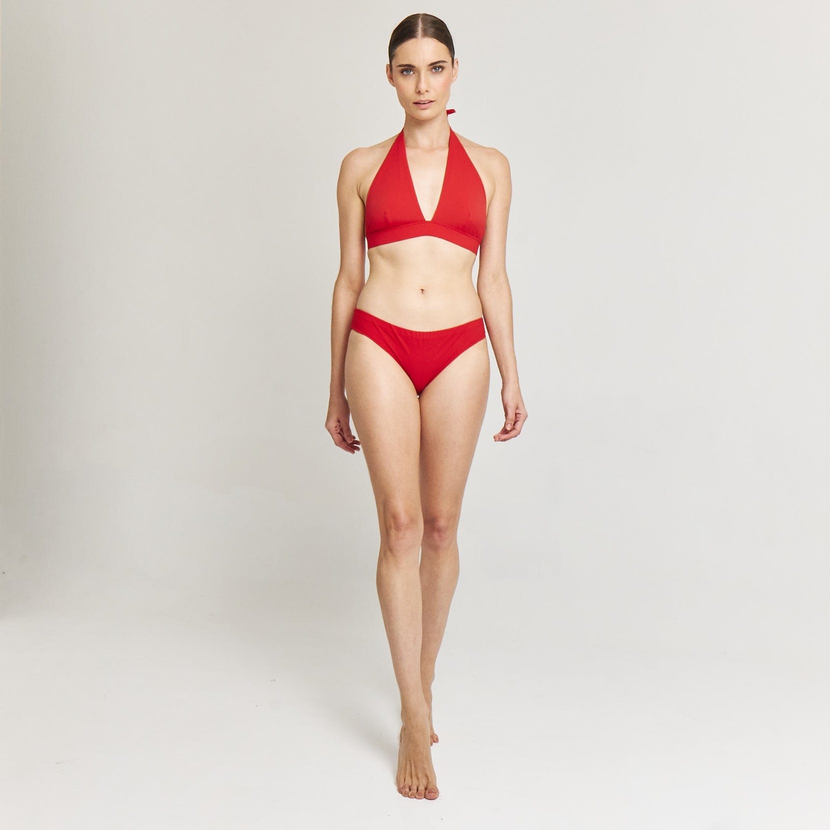 . BIKINI TOP LISO MISSY HALTER TOP CLASSIC RED 