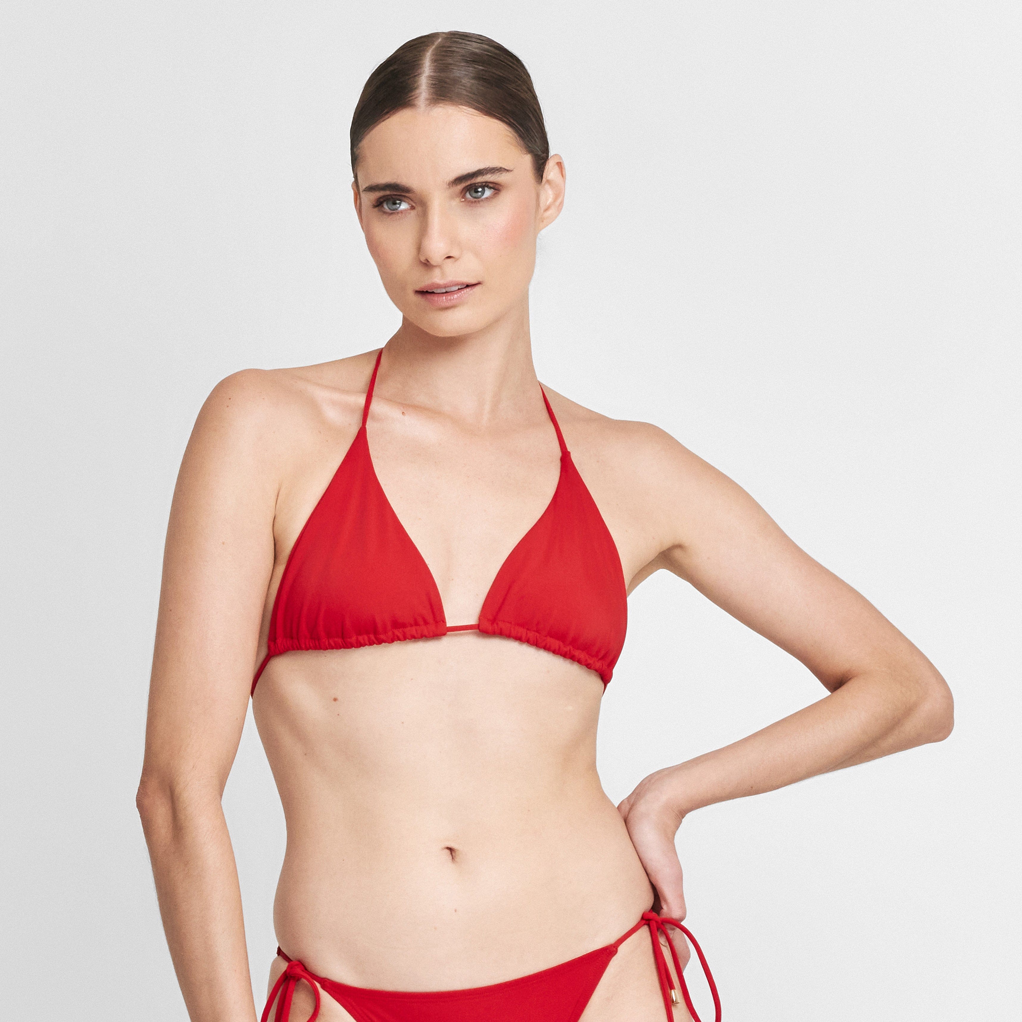 . BIKINI TOP LISO TRIANGLE TOP CLASSIC RED 