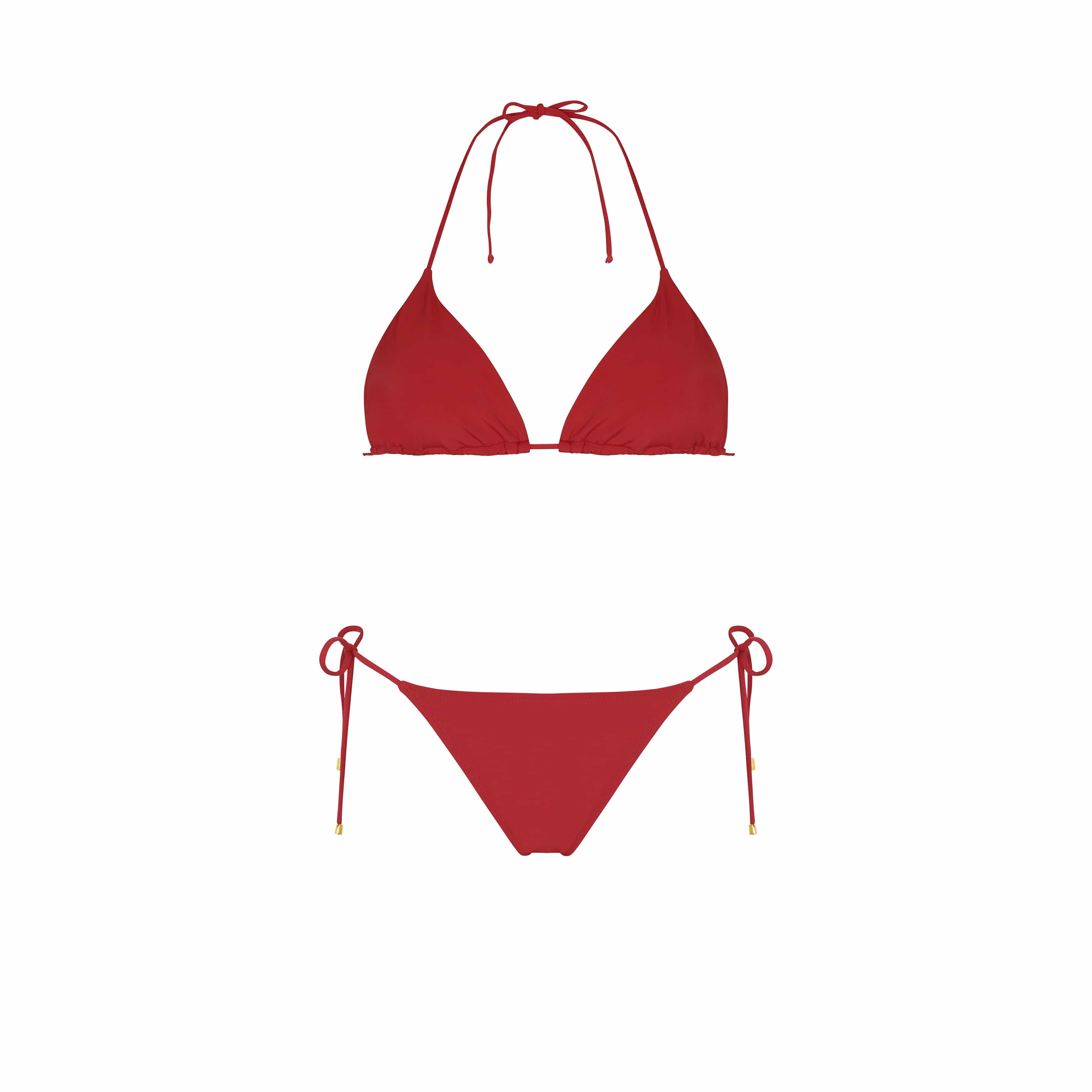 . BIKINI TOP LISO TRIANGLE TOP CLASSIC RED 