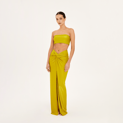 . BLOUSE 26 BANDEAU  LIME 427