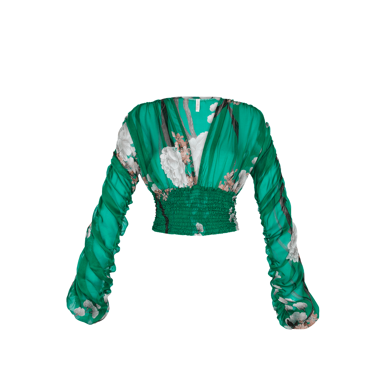 . BLOUSE 26 BLOUSE 100% SILK CHIFFON JADE 561