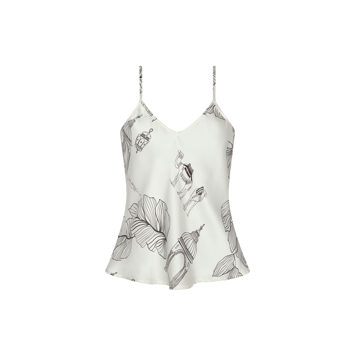 . BLOUSE 26 CAMISOLE 100% SILK CAMEL 421