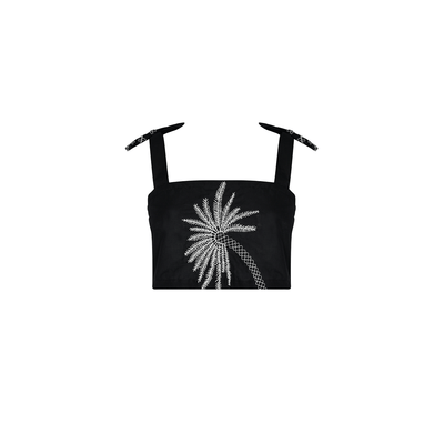 . BLOUSE 26 CROP TOP 100% COTTON SAGO PALM 402