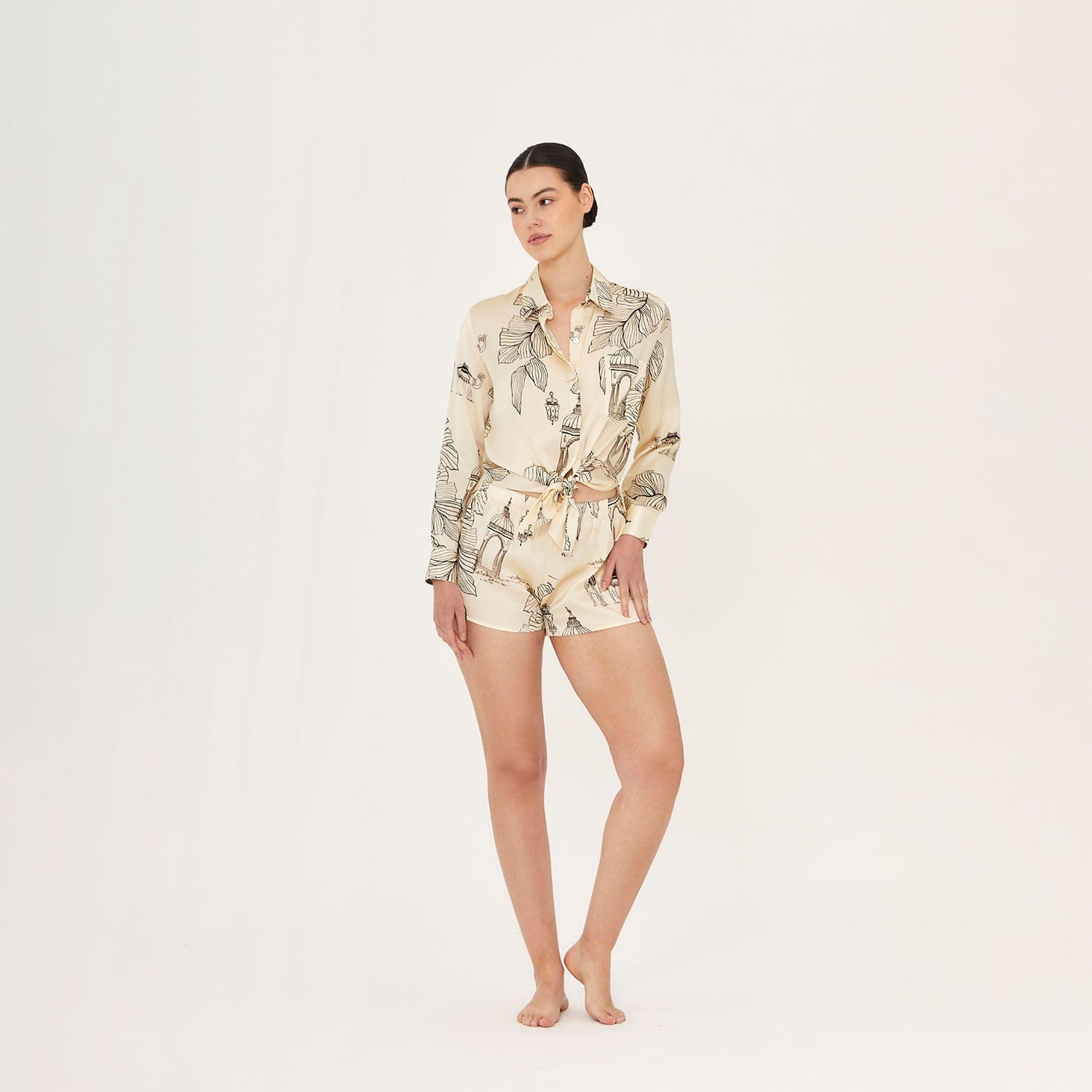 . BLOUSE 26 SHIRT 100% SILK CAMEL 444