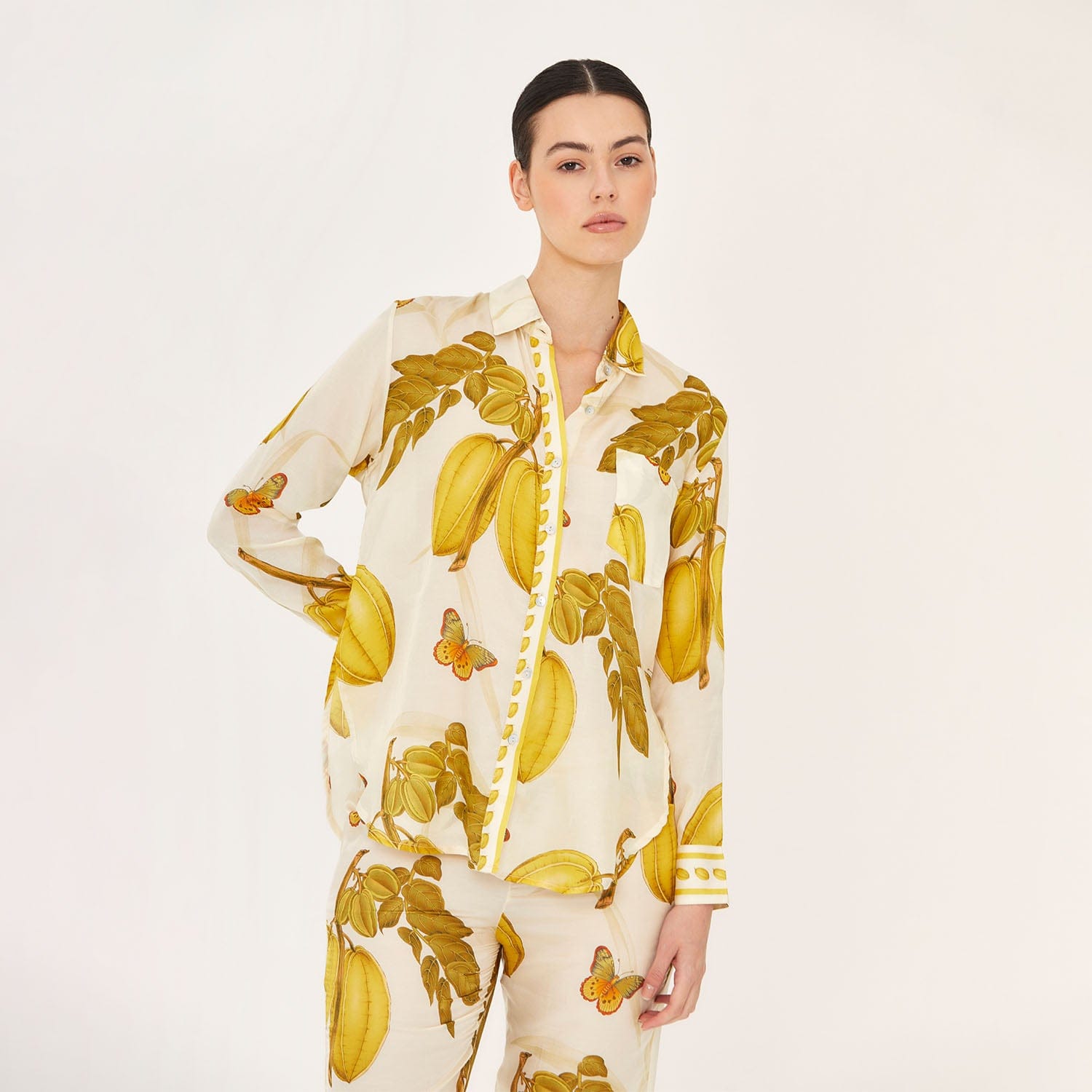 . BLOUSE 26 SHIRT COTTON SILK L EST 444