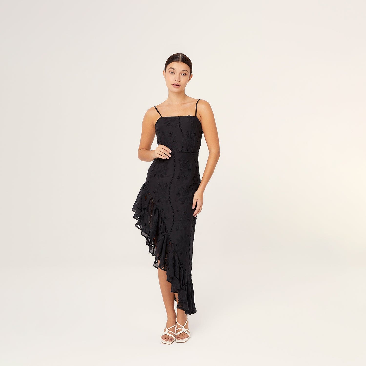 . DRESS 25 MIDI DRESS COTTON SILK EBANO 232