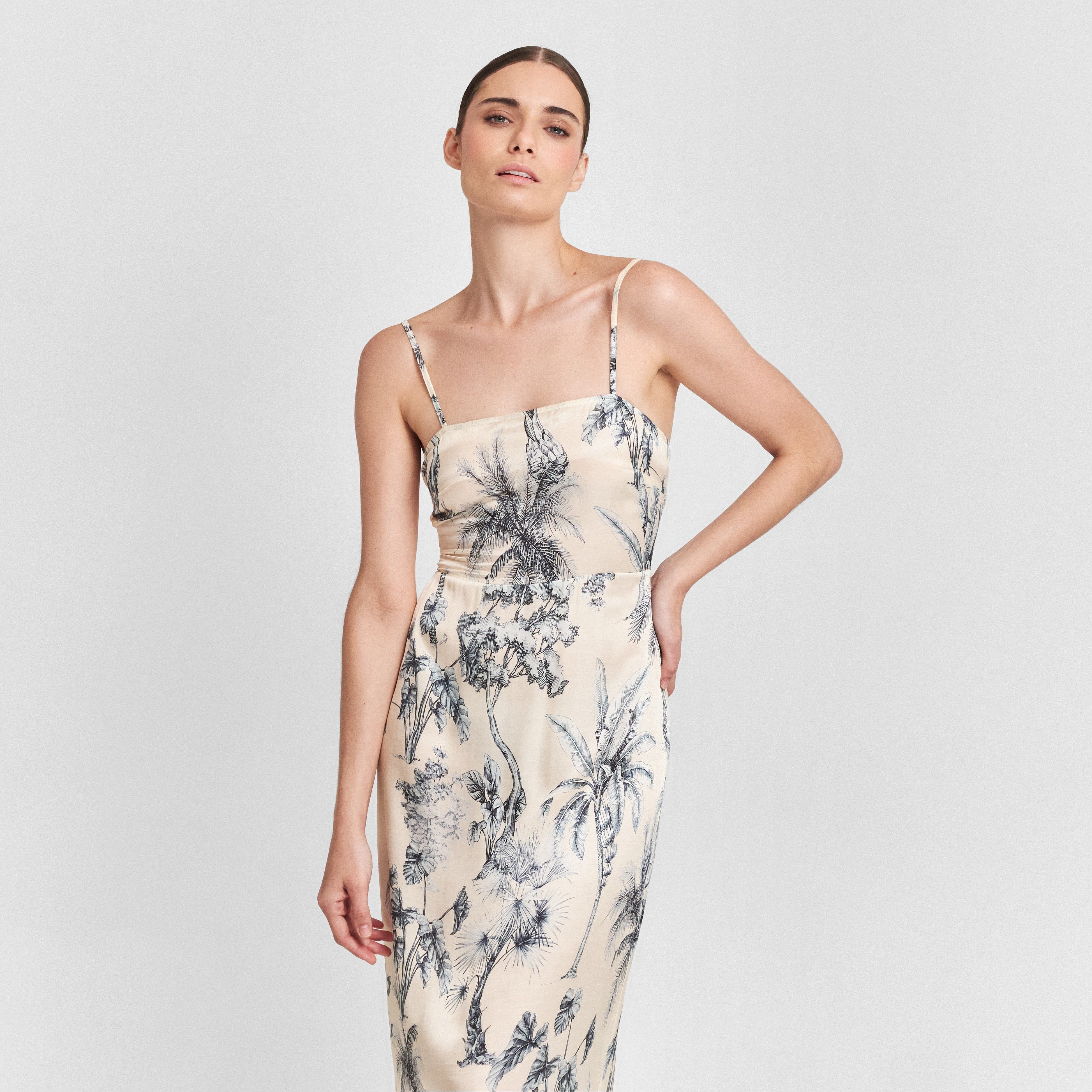 . DRESS 25 Slip Dress Grasse Bleue