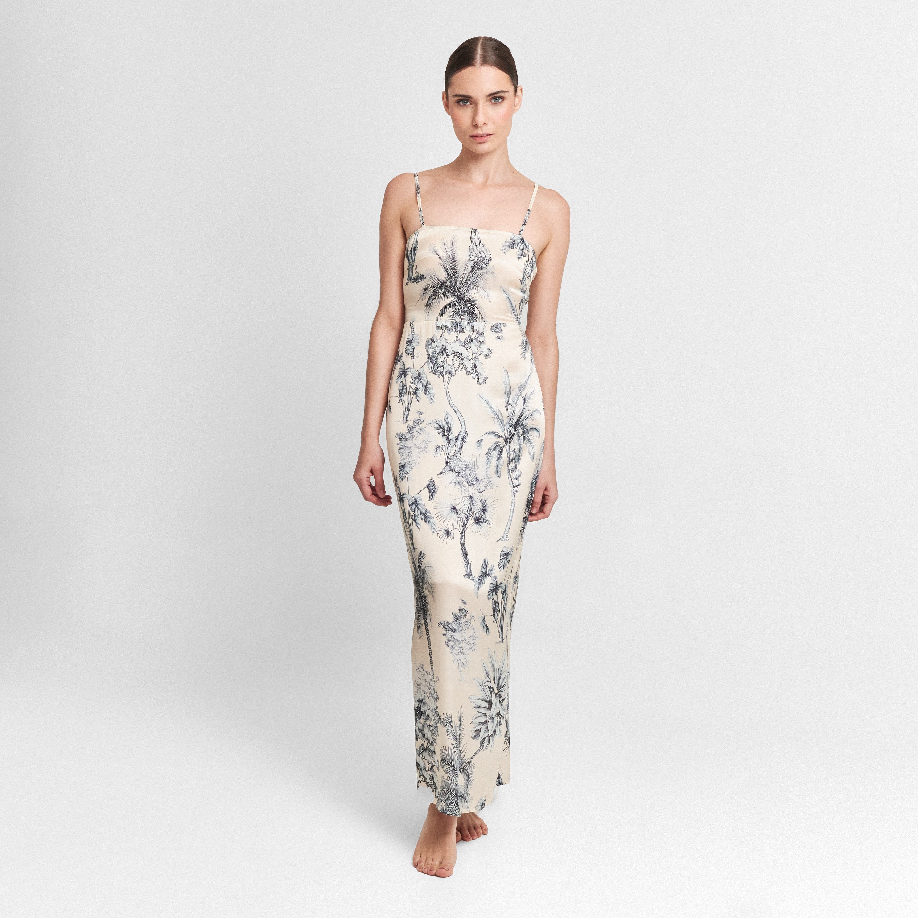 . DRESS 25 Slip Dress Grasse Bleue