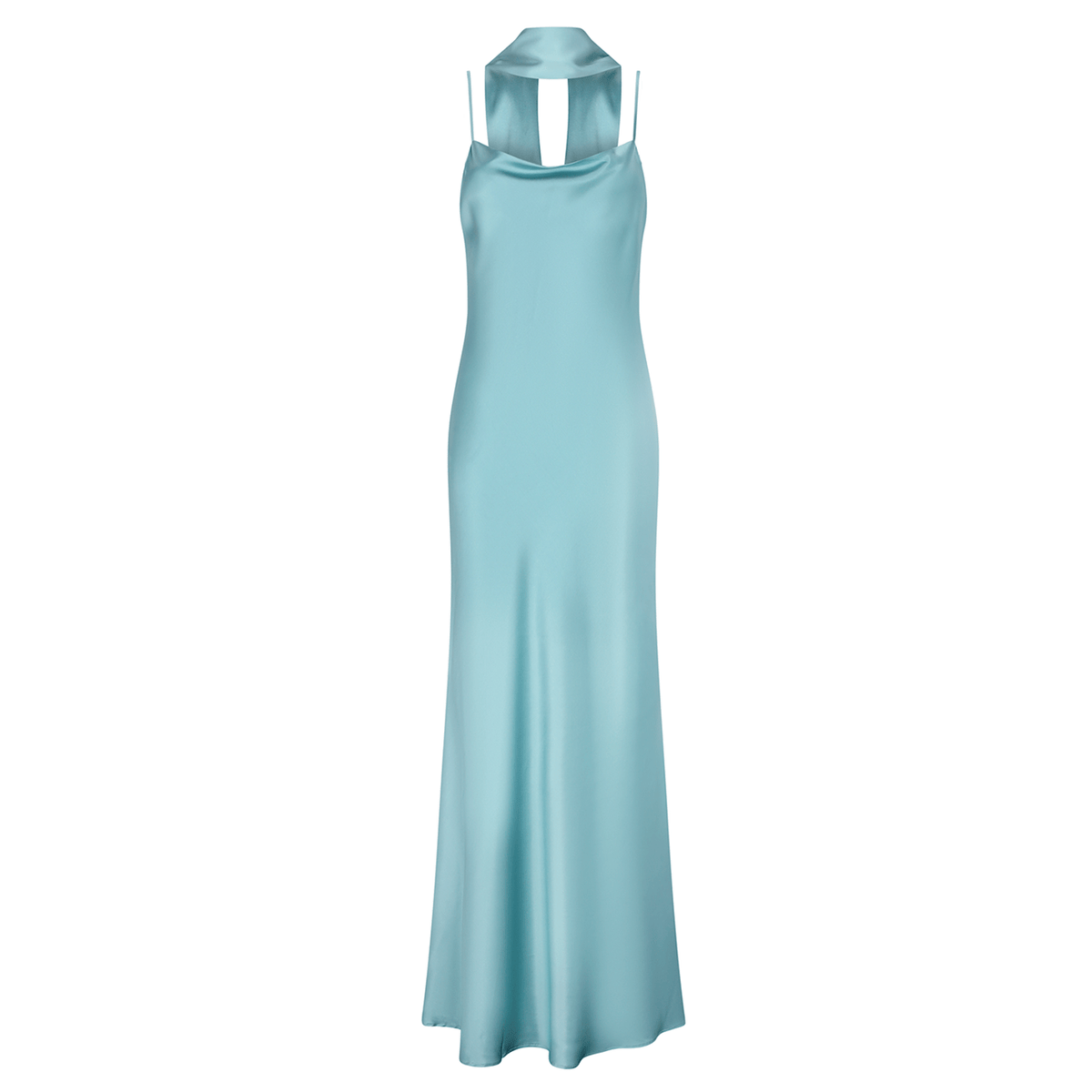 araks blue slip dress Pre-owned: Araks Silk Slip Dress in Blue