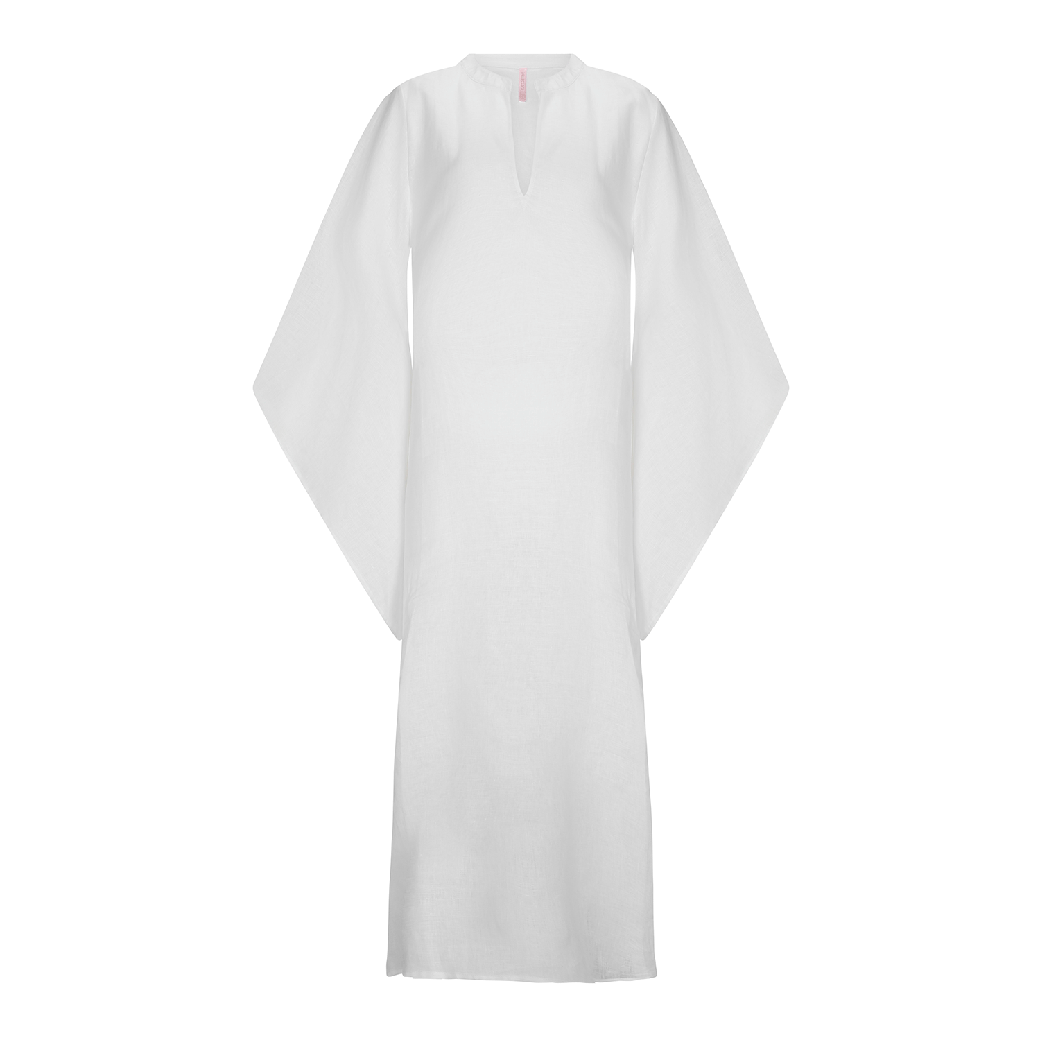 . DRESS 26 LONG KAFTAN 100% LINEN BLANC 351