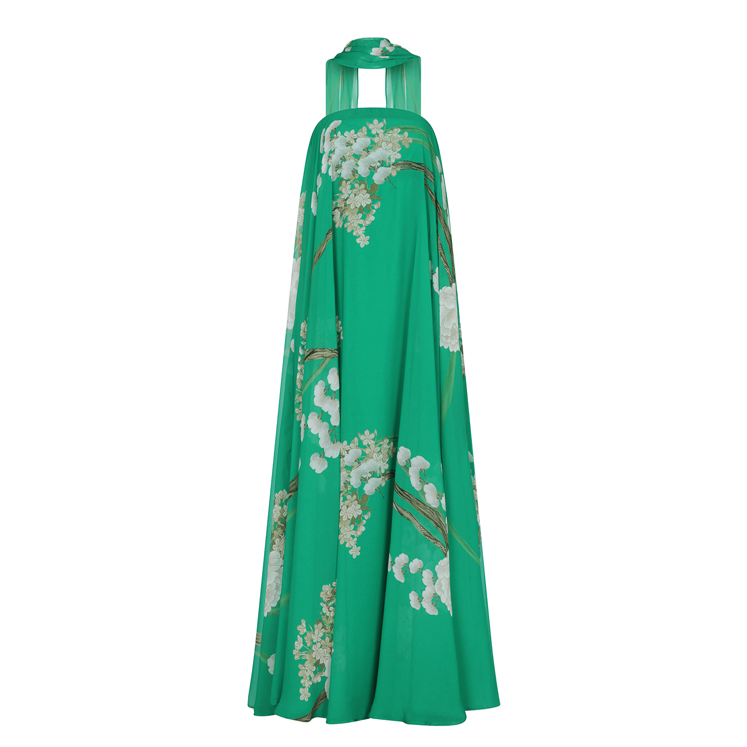 . DRESS 26 Maxi Dress 100% Pl Chiffon Jade 382