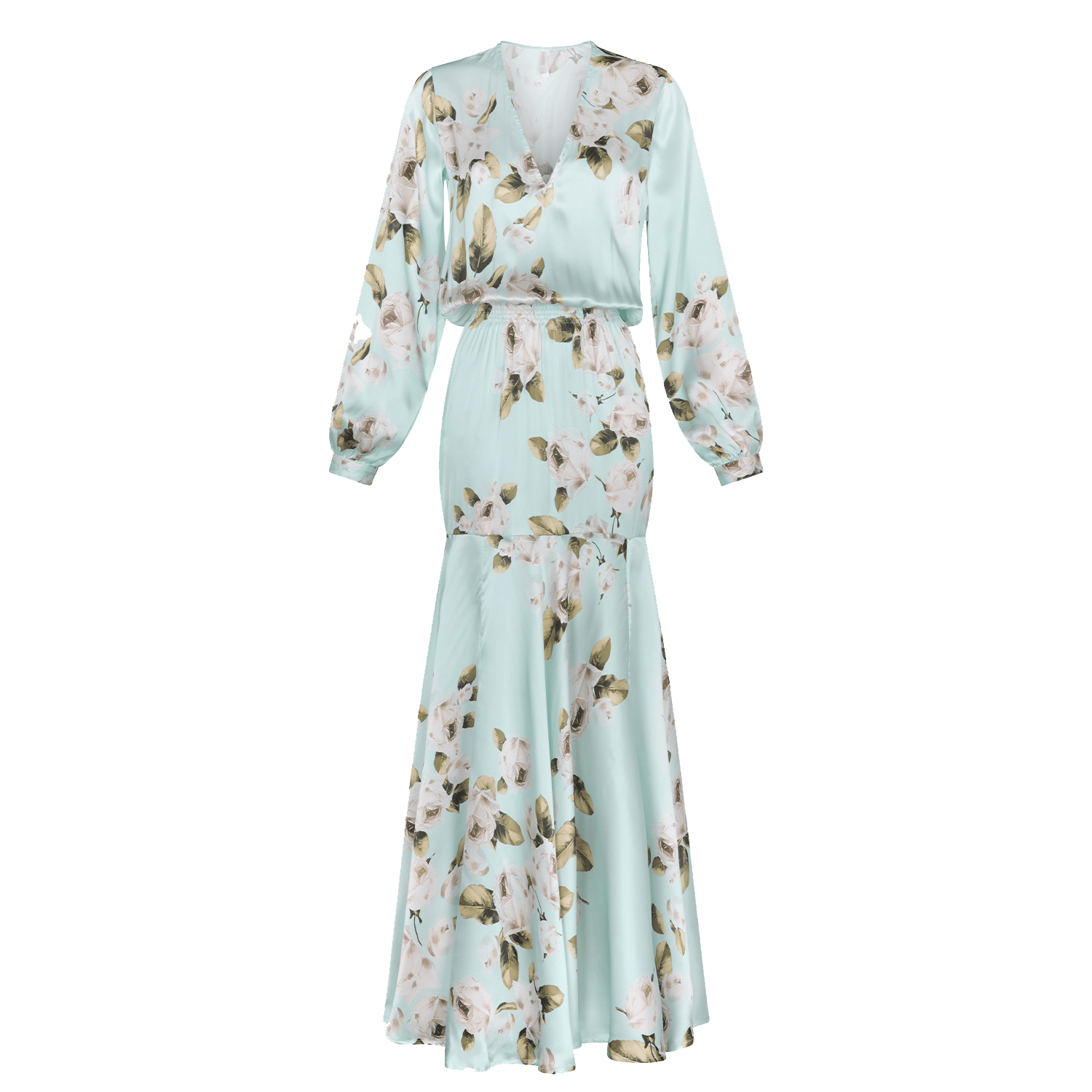 . DRESS 26 MAXI DRESS 100% SILK JARDINS 251 S