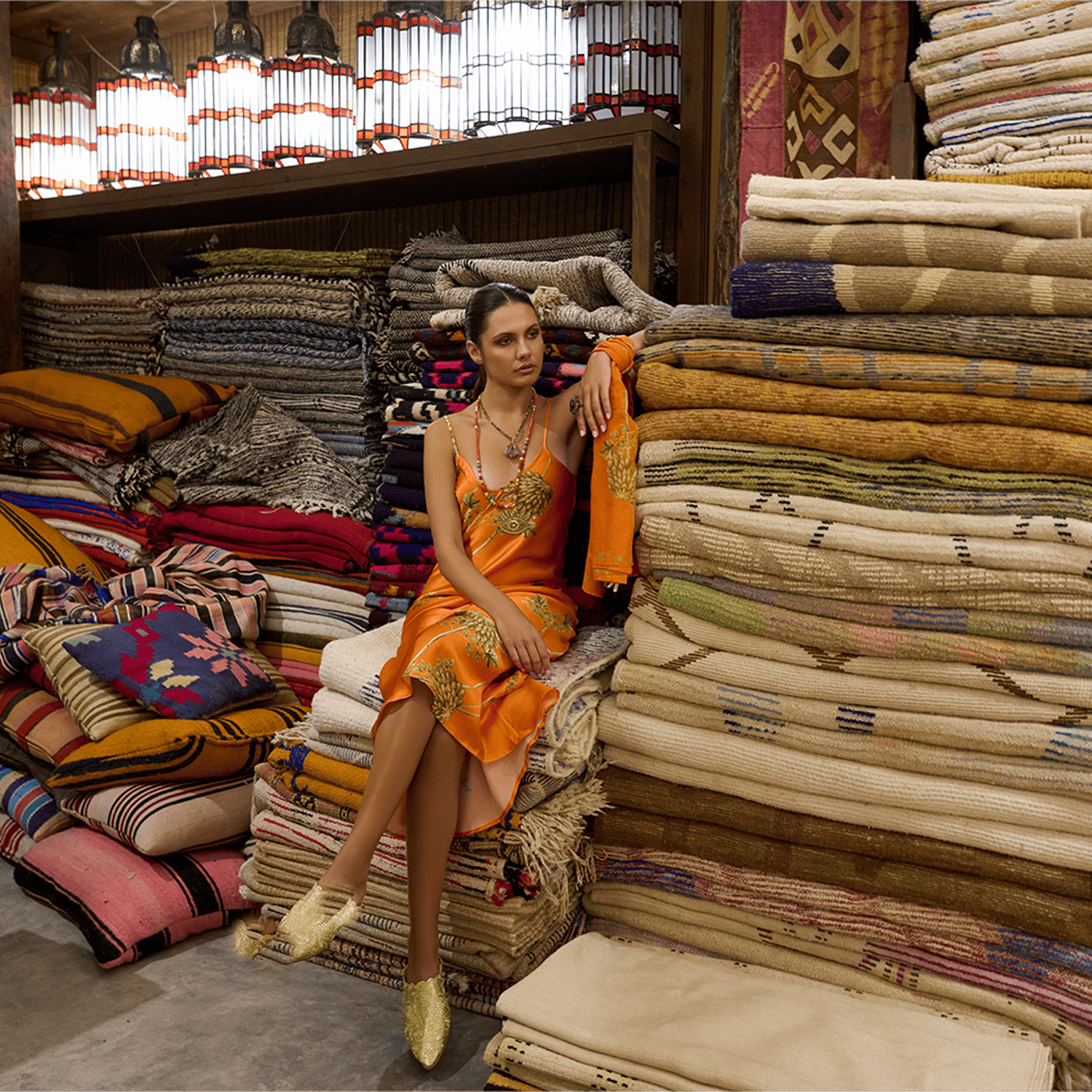 . DRESS 26 MIDI SLIP DRESS 100% SILK RIAD 297