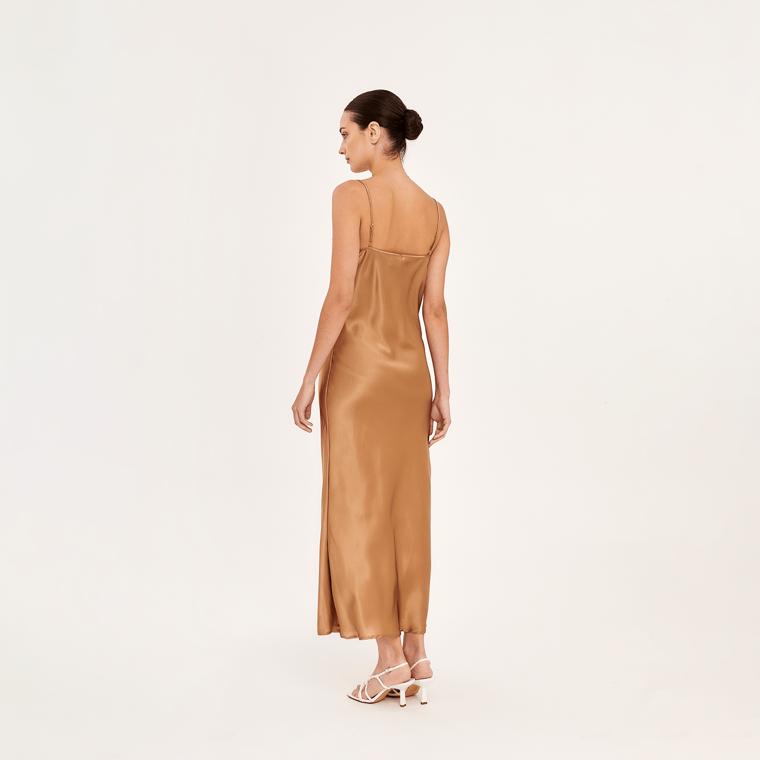 . DRESS 26 MIDI SLIP DRESS SILK EA DUNE 297