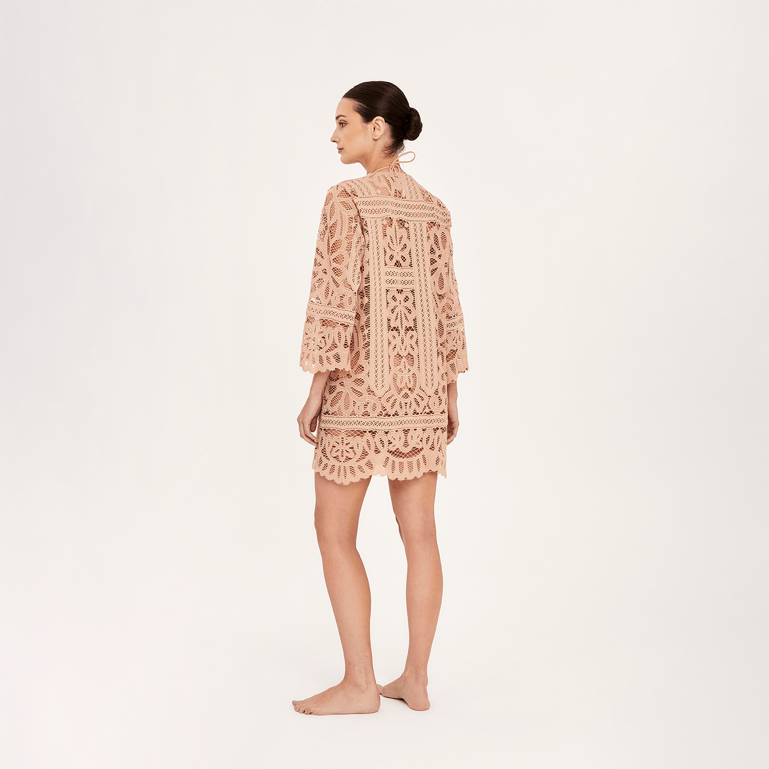 . DRESS 26 OPEN DRESS COTTON PA SAND 288