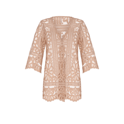 . DRESS 26 OPEN DRESS COTTON PA SAND 288