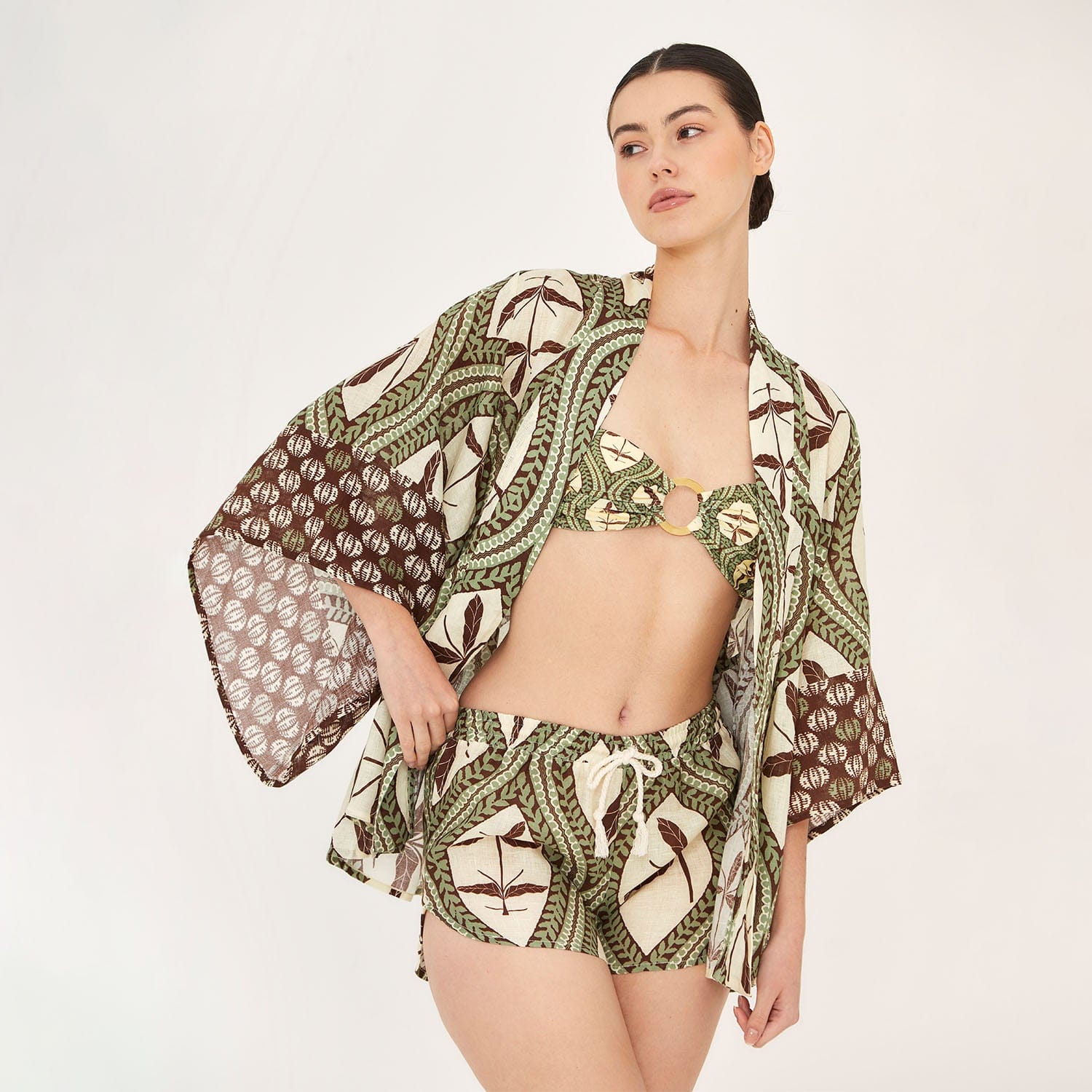 . DRESS 26 U Kimono 100% Linen Bedouine 371