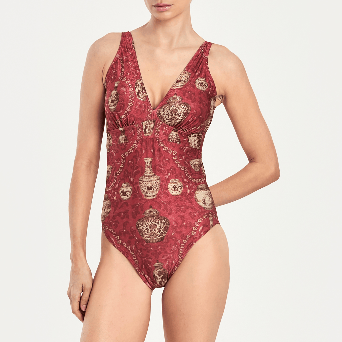 IMPERIAL RED ONE PIECE 27 Aguaclara | Teresa One Piece Imperial Red