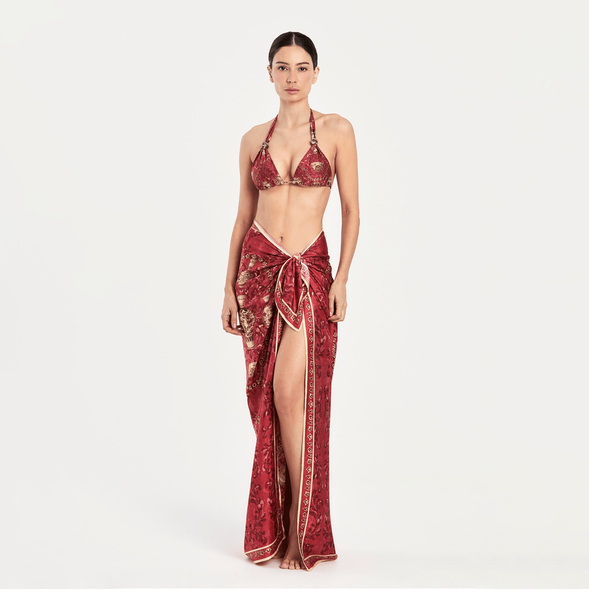 IMPERIAL RED PAREO U Aguaclara | Pareo / Scarf Imperial Red