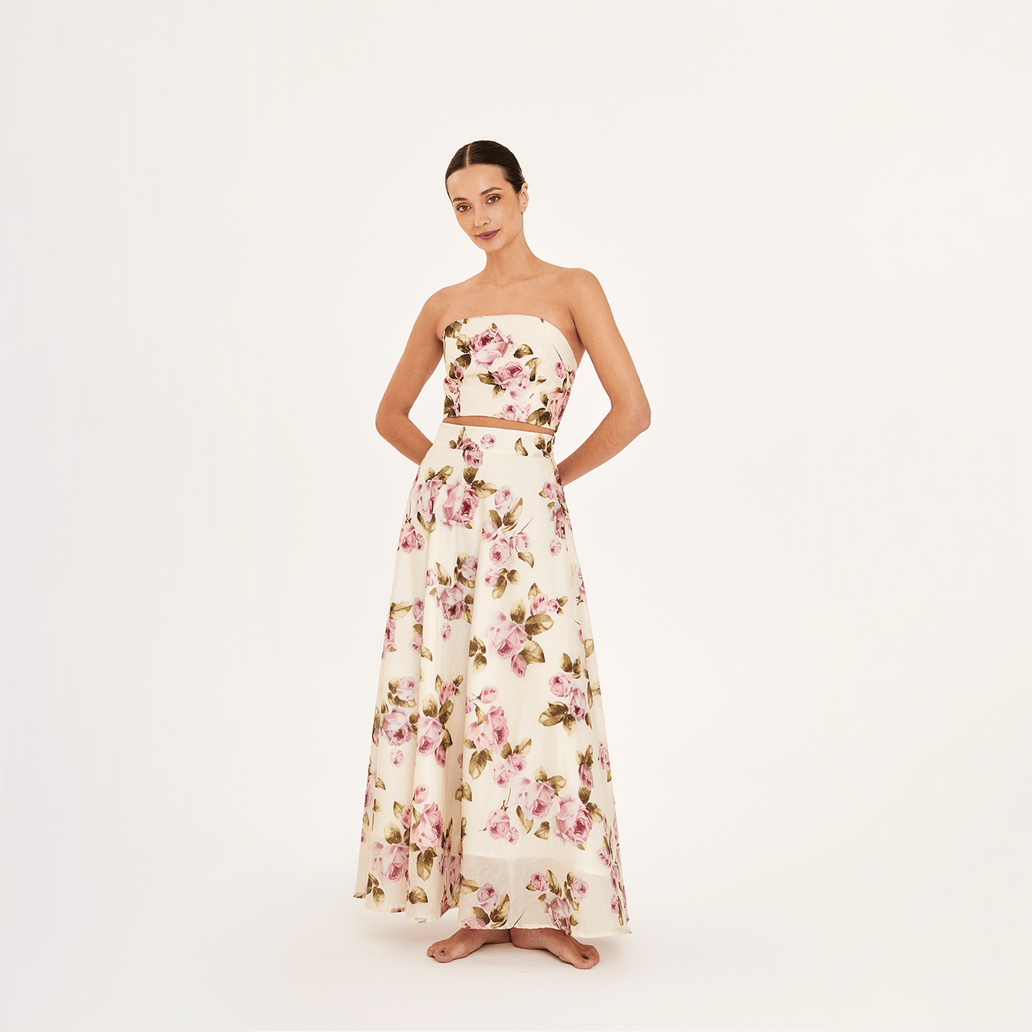La Rose Aguaclara | La Rose - Set Bustier Top & Maxi Skirt
