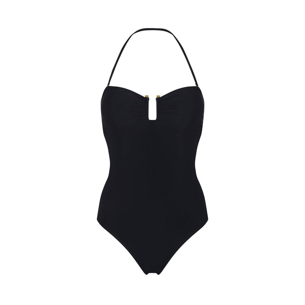【サイズ1】Acka drape one-piece black one-piece-liso-one-piece-