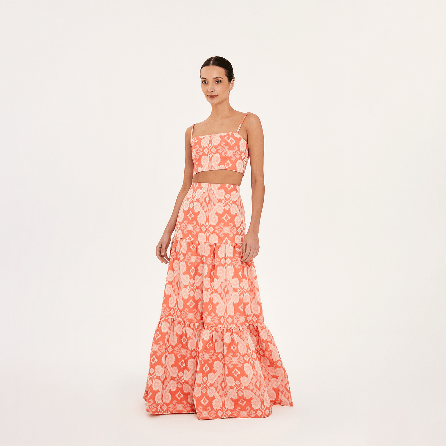 Palais Des Orangers Aguaclara | Orangers - Set Bustier Top & Maxi Skirt