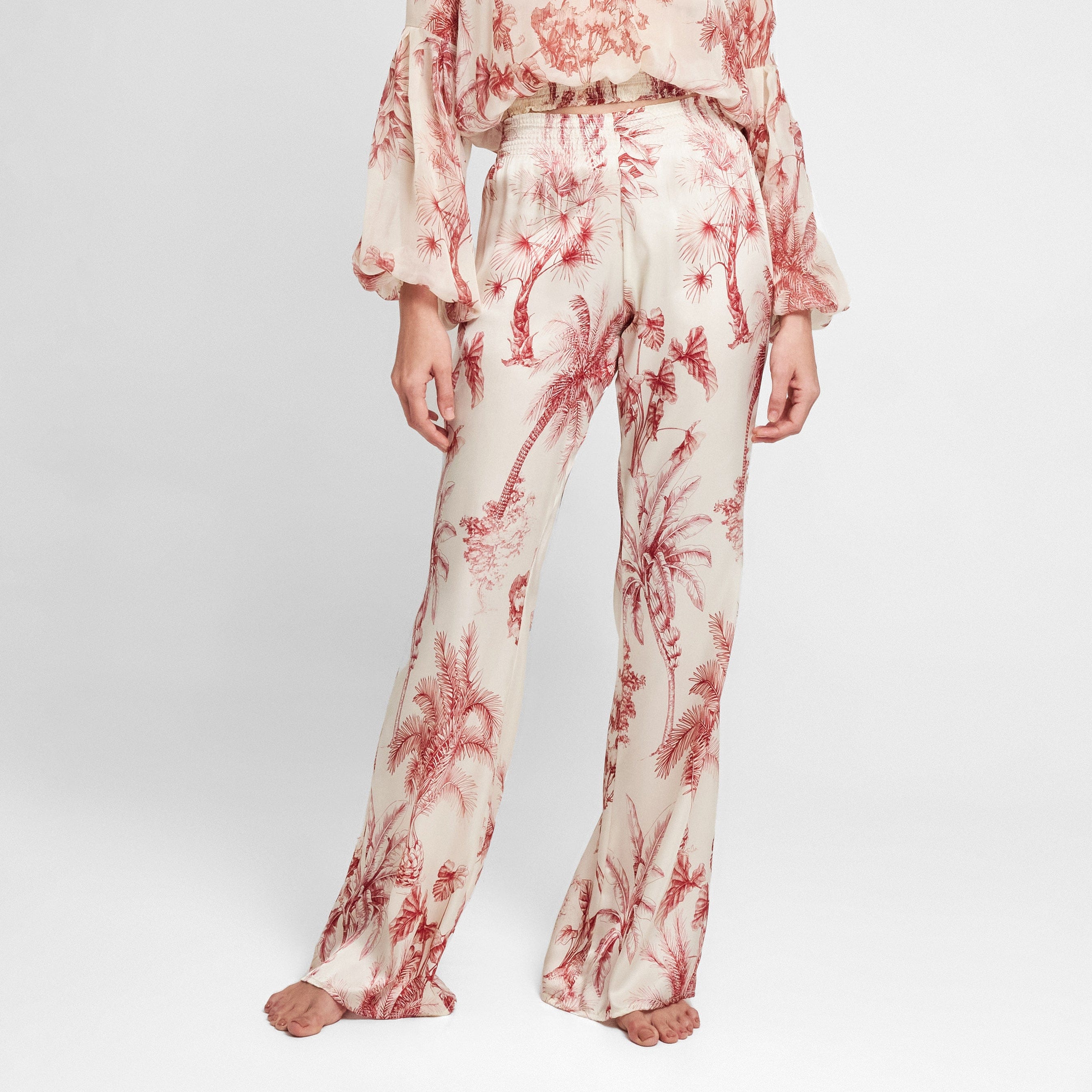 . PANTS 24 PANTS 100% SILK PROVENCE 