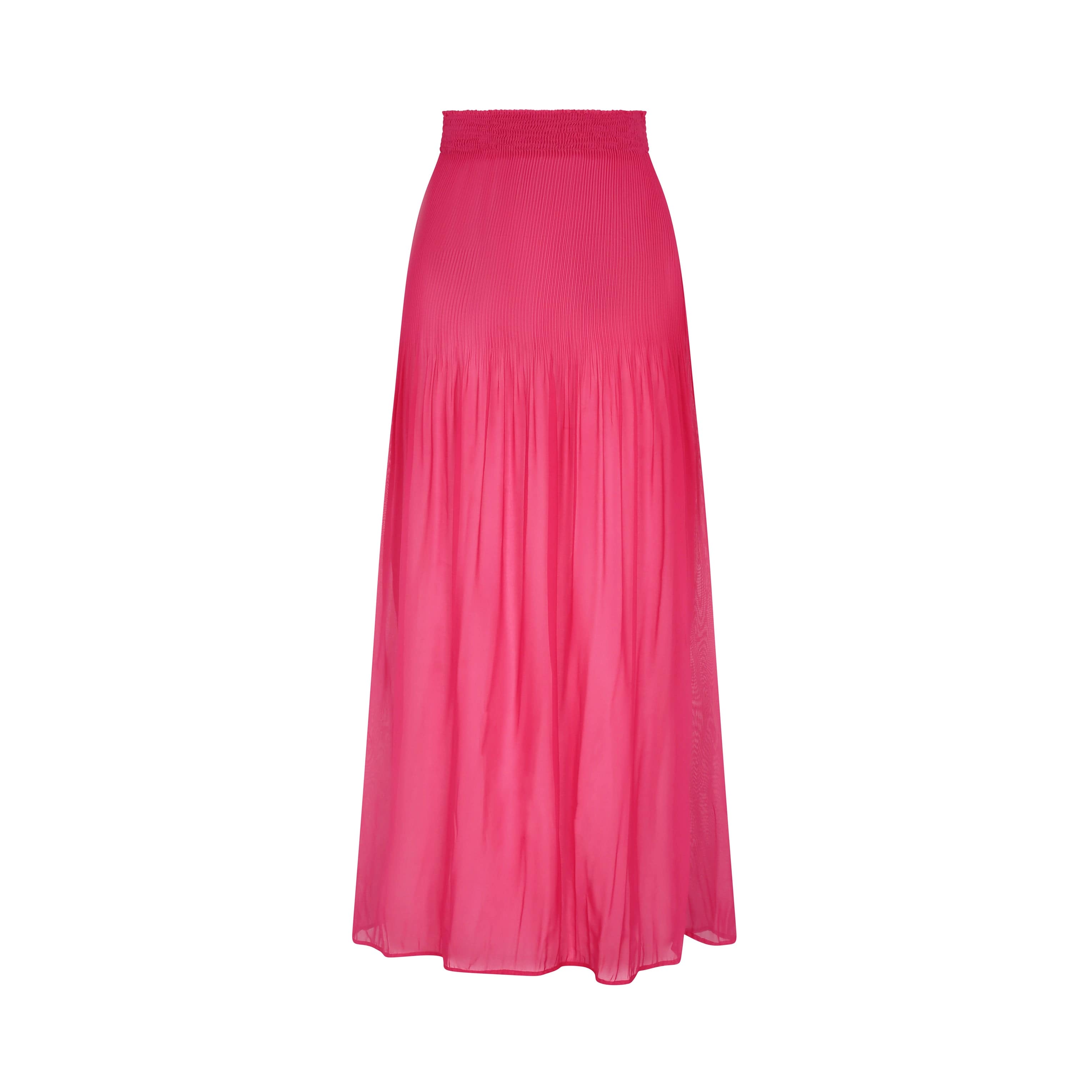 . SKIRT 24 MAXI SKIRT 100% POLYESTER FUCHSIA 