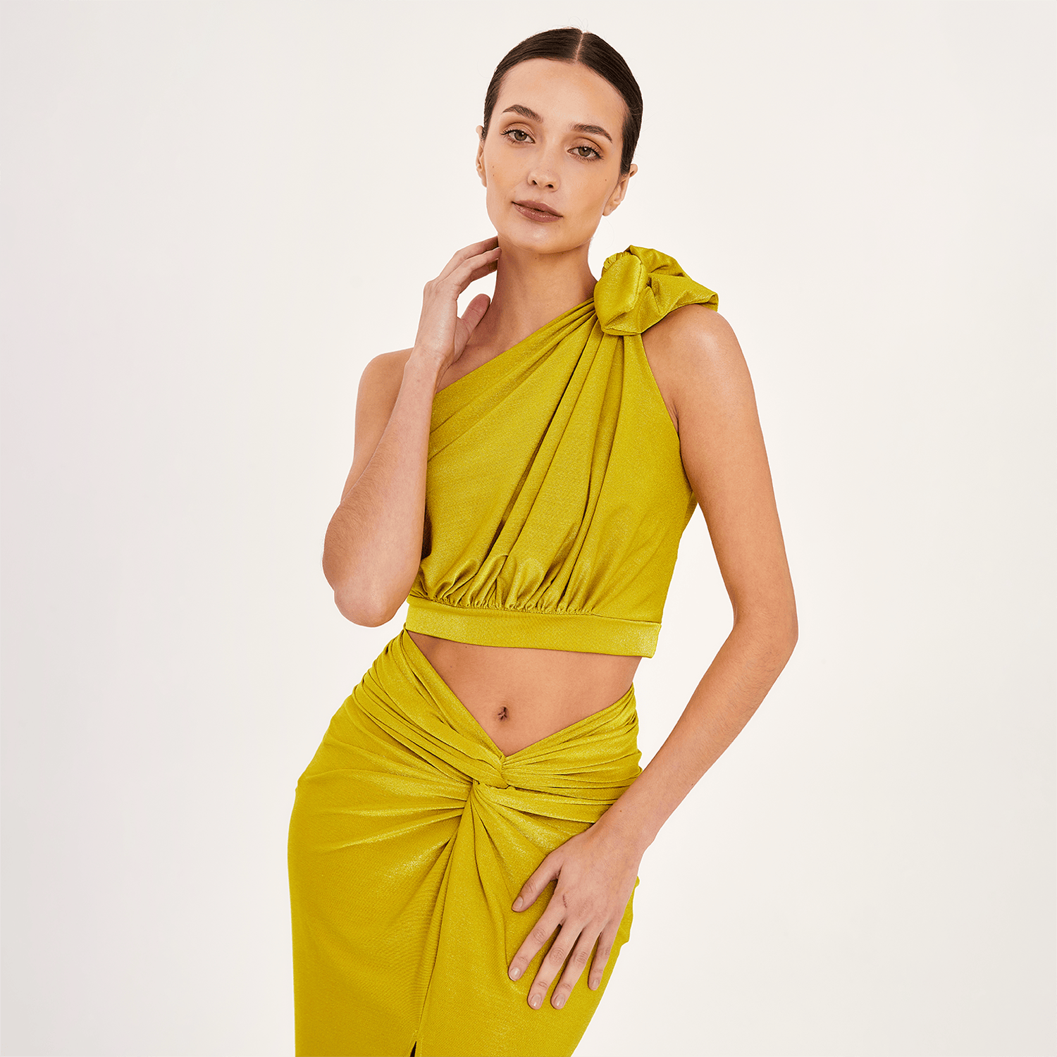 . SKIRT 26 LONG SKIRT  LIME 513