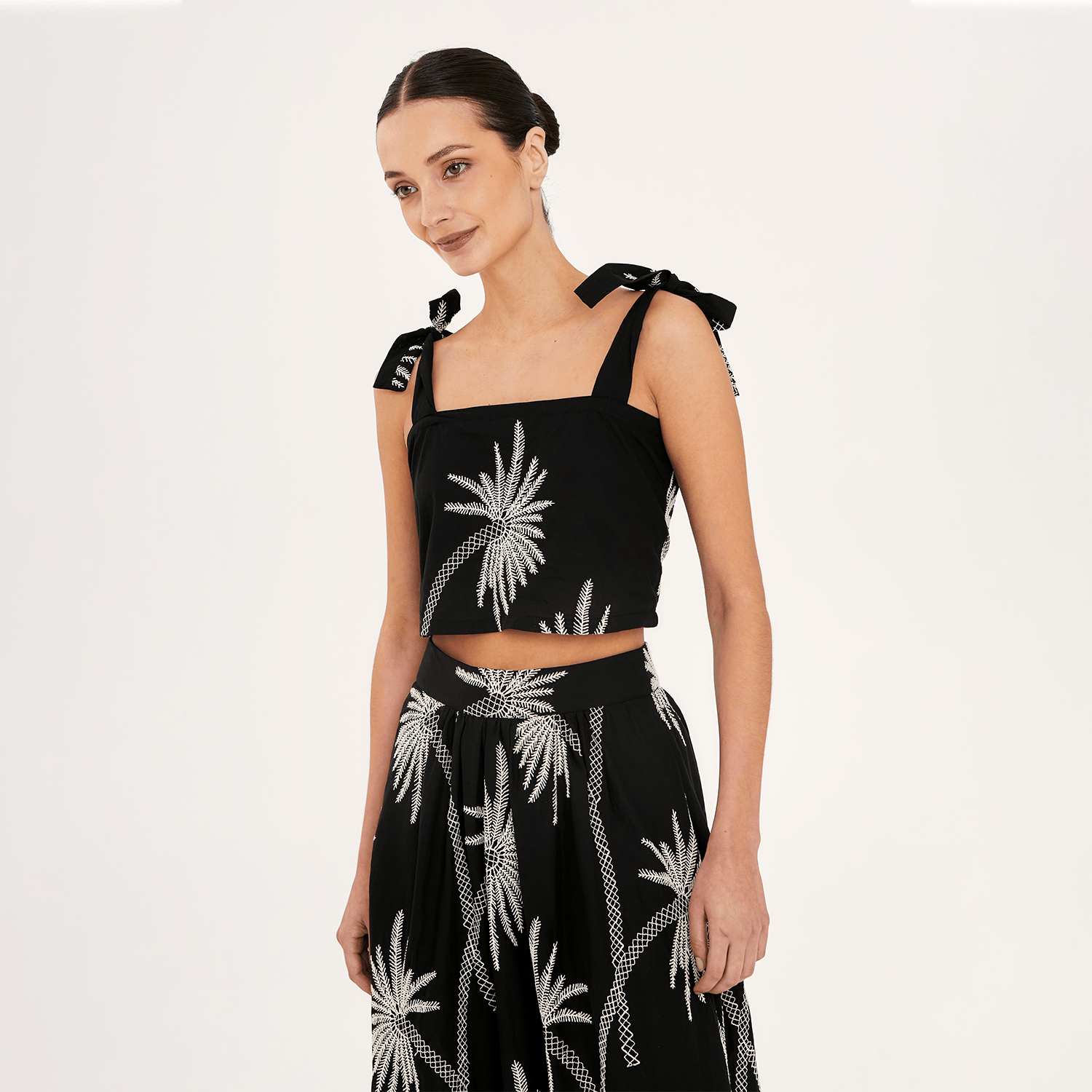 . SKIRT 26 MAXI SKIRT 100% COTTON SAGO PALM 528