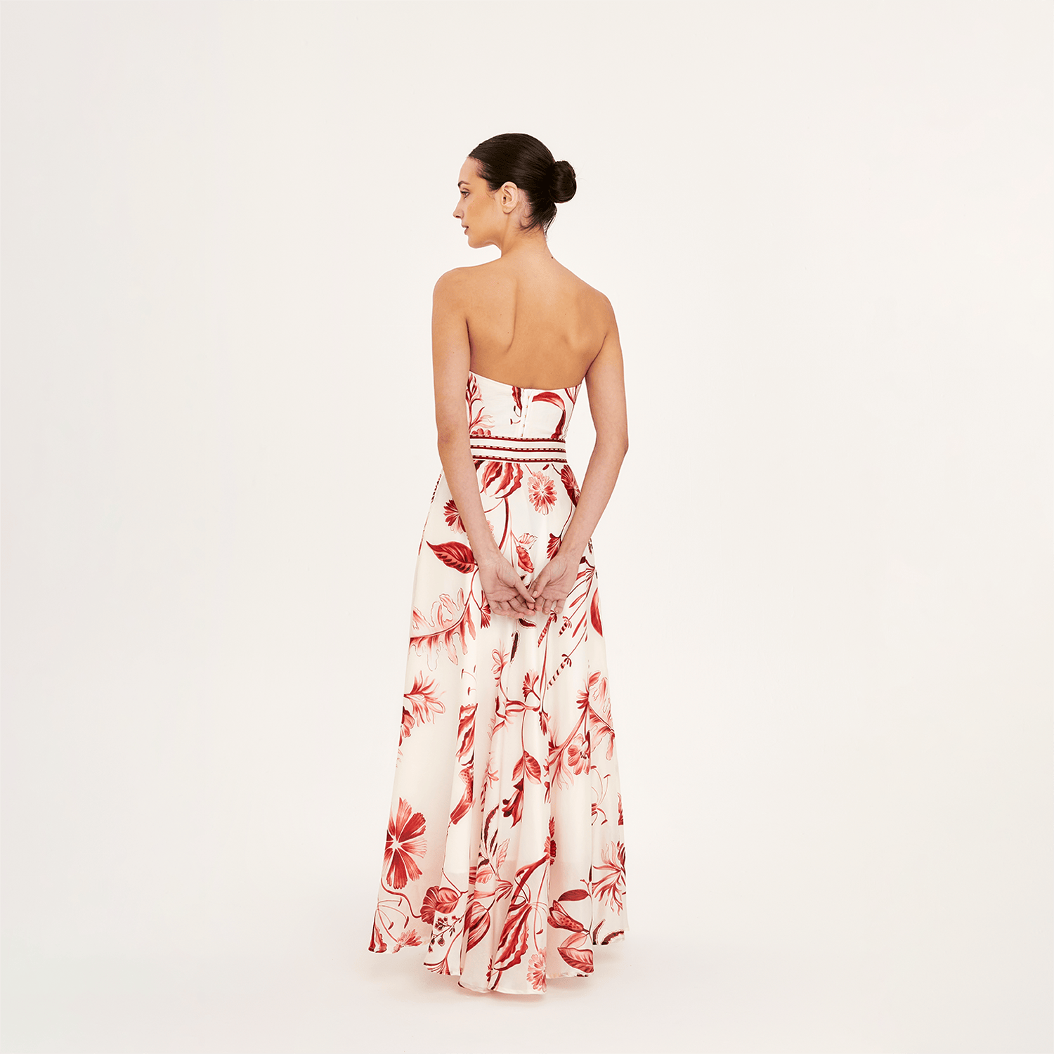 . SKIRT 26 MAXI SKIRT COTTON SILK ROUGE 528A