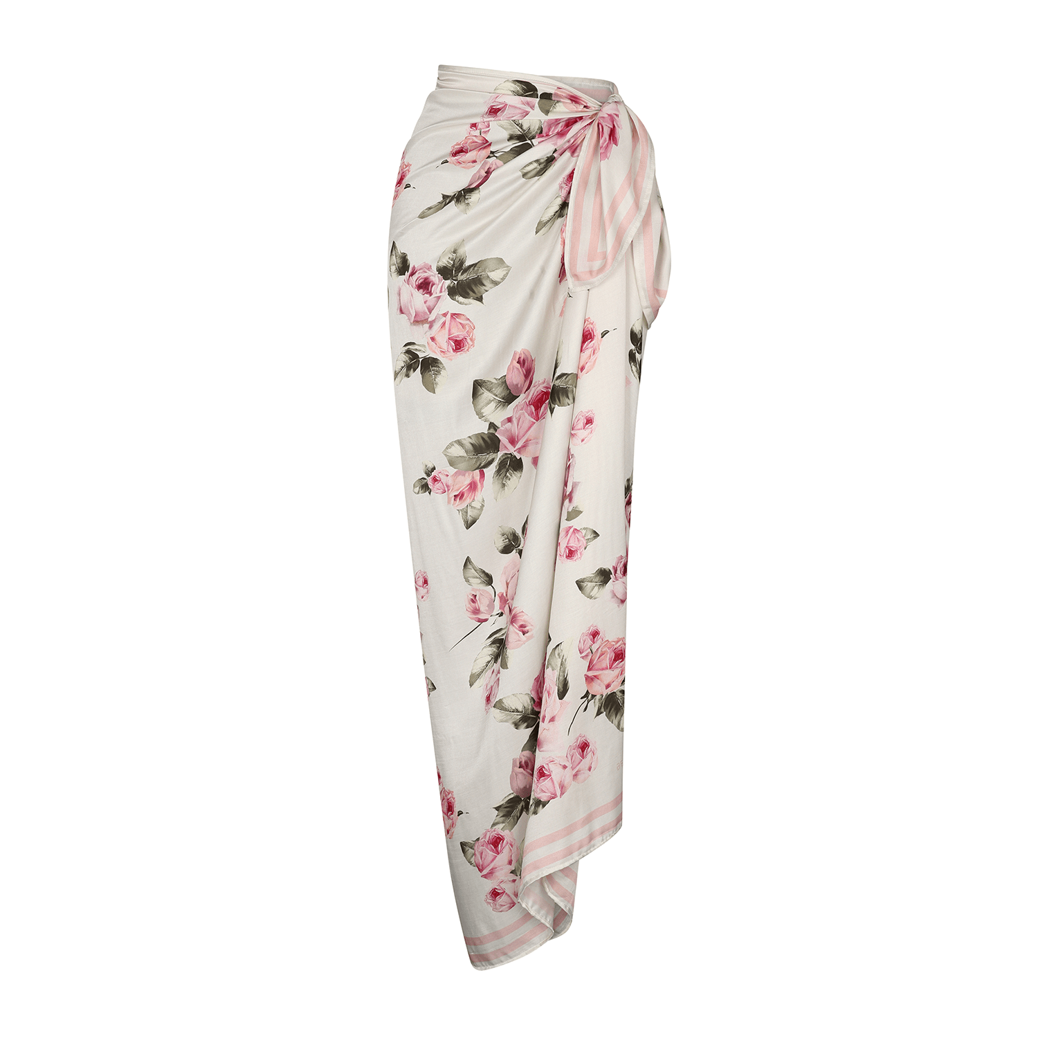 . SKIRT 26 U PAREO / SCARF SILK VISCOSE ROSE 500
