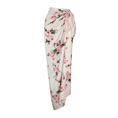 . SKIRT 26 U PAREO / SCARF SILK VISCOSE ROSE 500