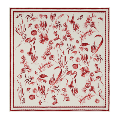 . SKIRT 26 U PAREO / SCARF SILK VISCOSE ROUGE 500