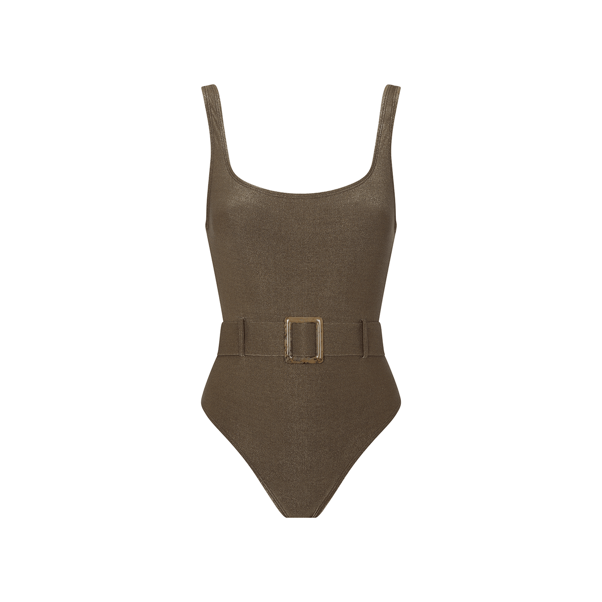 SPICE CHOCOLATE ONE PIECE 27 Aguaclara | Classic Belted One Piece Spice Chocolate